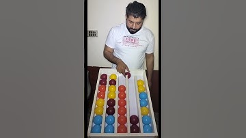 Fun & Chaos: Color Ball Sorting Challenge 🟢🔴🟡🔵 #shorts #ytshorts #games #asmr #satisfying #teamaxim