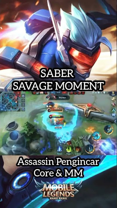 SABER SAVAGE MOMENT. PENGINCAR CORE & MM MUSUH. #shorts #mobilelegends