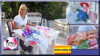 Ideas para pintar tus pareos y pañuelos