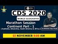 World Geography | Marathon Class | Continent | Part -1 | Dr. Abhishek Ajay Singh