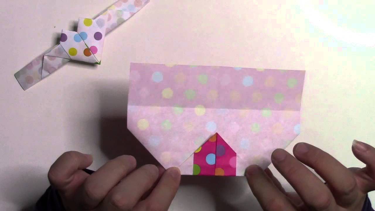 折り紙 折り方 簡単なハートのブレスレットの作り方動画 Youtube