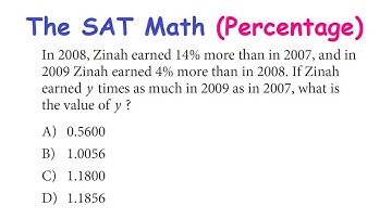 De SAT-wiskunde - Een lastig probleem met percentages oplossen