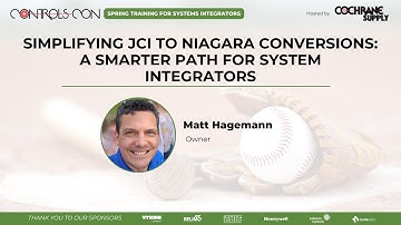 Controls-Con 2025: Pre-Con Technology Track - Simlifying JCI to Niagara Conversions