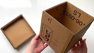 DIY ⚙ Gorgeous cardboard box made by hand