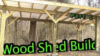 I needed a wood shed, so I built one. Here is part two. https://www.youtube.com/watch?v=oUKqq8K9riY.