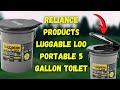 Reliance Products Luggable Loo Portable 5 Gallon Toilet Review - Pros and Cons
