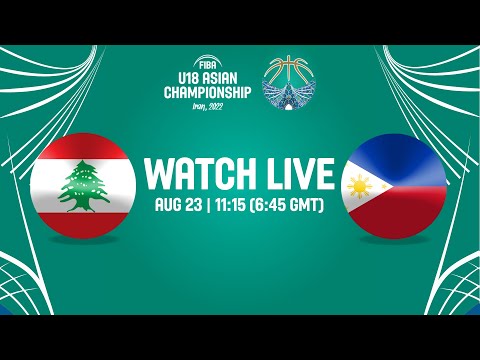 QUARTER-FINALS: Lebanon v Philippines | Full Basketball Game | FIBA U18 Asian Championship 2022
