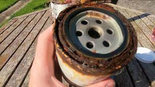 How To Change? - Outboard Engine Fuel / Water Separator Spin On Filter ( Rusty & Old )