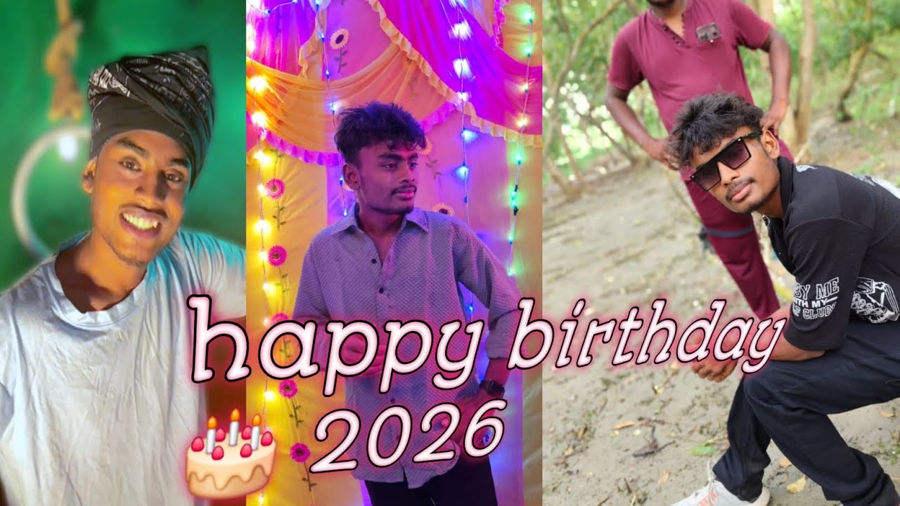 Happy birthday 🎂🎈 2026 Shantanu creation 🥰 welcome to notun bazar suvichar Abhinandan 🎂