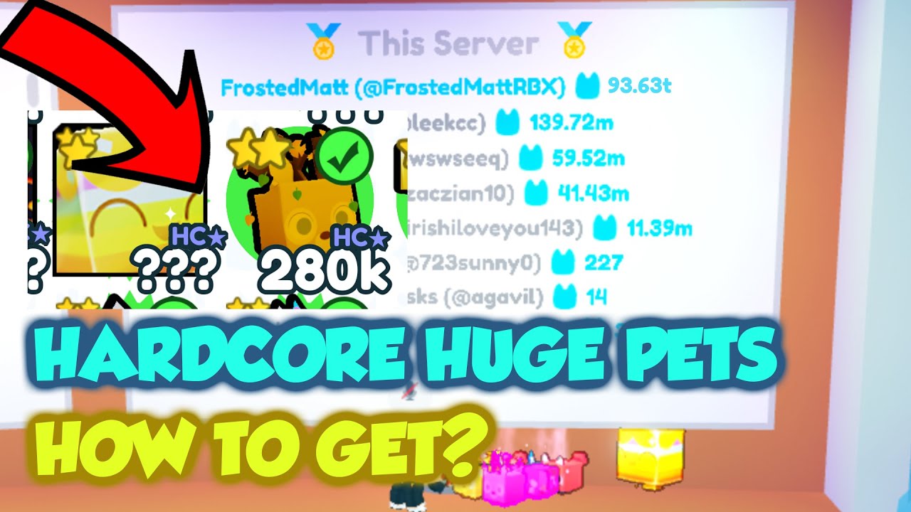 *HARDCORE HUGE PETS* in Pet Simulator X! Easiest way to *GRIND HARDCORE
