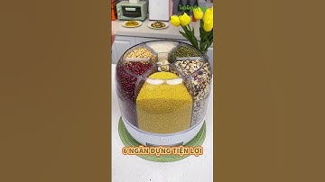 Thùng Đựng Hạt Homeco: Dễ Dàng Lấy Hạt, Giữ Ngăn Nắp Không Gian Bếp #thungdunghat #thungdunggao