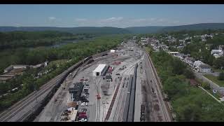 Brunswick CSX Railyard by Drone