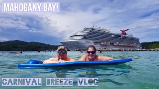 Carnival Breeze Vlog - Mahogany Bay, Roatan | Beach Day!