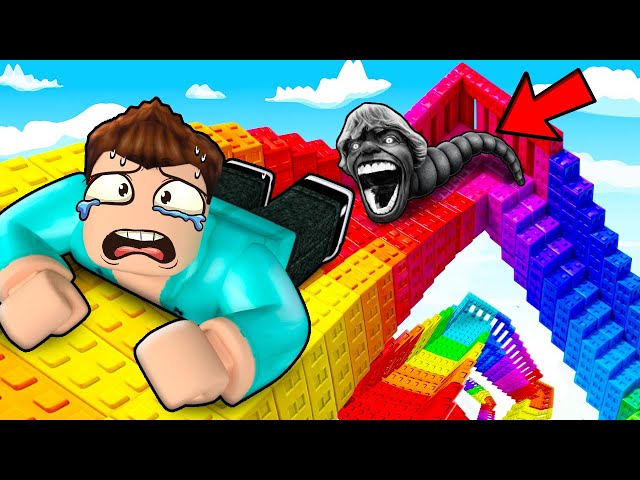 CAN I CLIMB 67 SCARY STAIRS IN ROBLOX !!