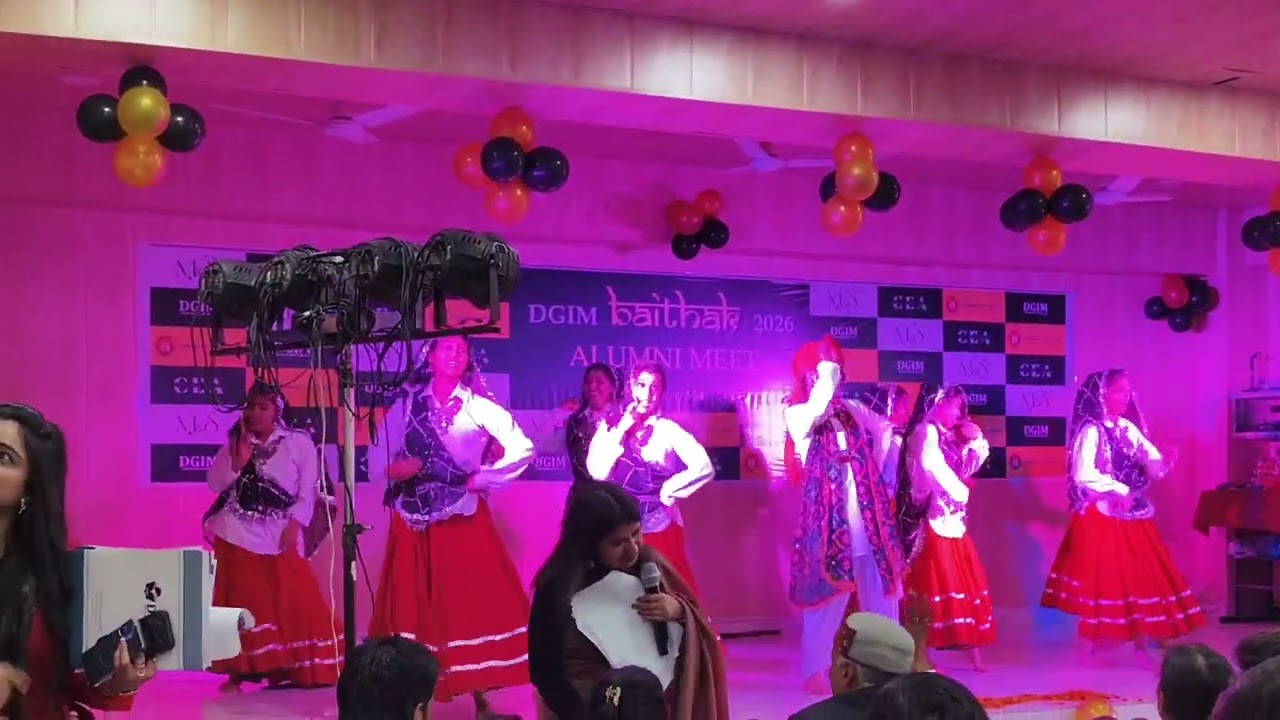 Tradition, energy, and culture in every step 🌟Haryanvi Dance Performance at DGIM Alumni Meet.