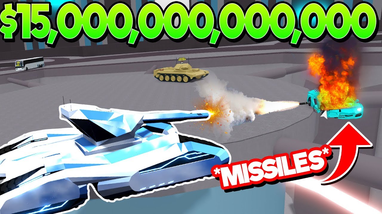 New 15 Trillion Tanks That Shoot Missiles In Car Crushers 2 Roblox Youtube - roblox tank crusher car crushers v262 1