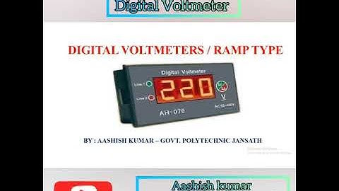 Ramp type Digital voltmeter
