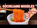 10 Minute Korean GOCHUJANG Noodles, Easy Bibim Guksu