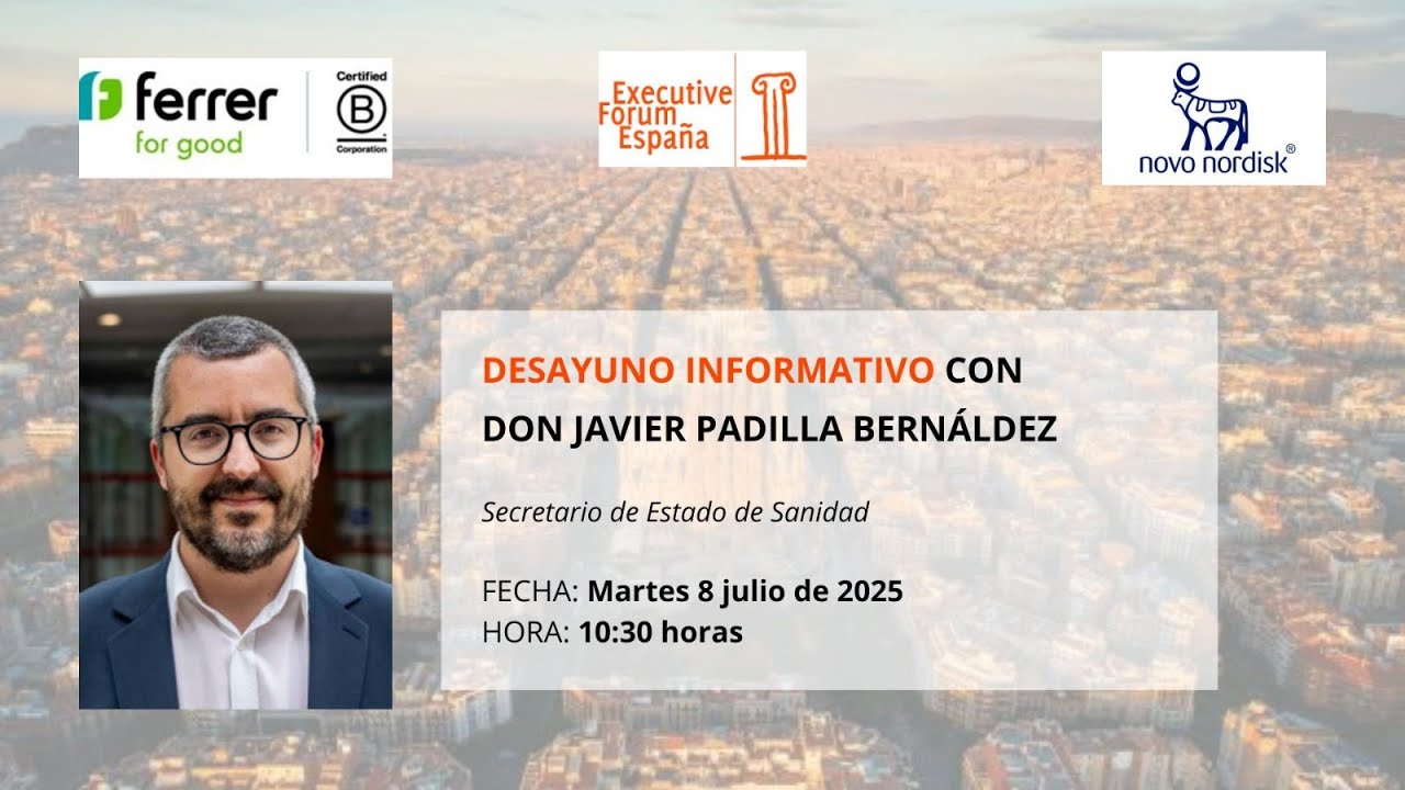Javier Padilla presenta los principales desafíos que afronta el Ministerio de Sanidad