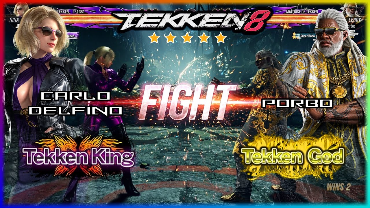 TEKKEN 8 Replays Stars - NINA ( Tekken King ) VS LEROY ( Tekken God ) High Level Gameplay