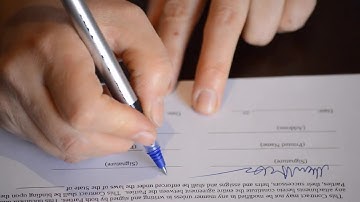 Signing A Contract Stock Video