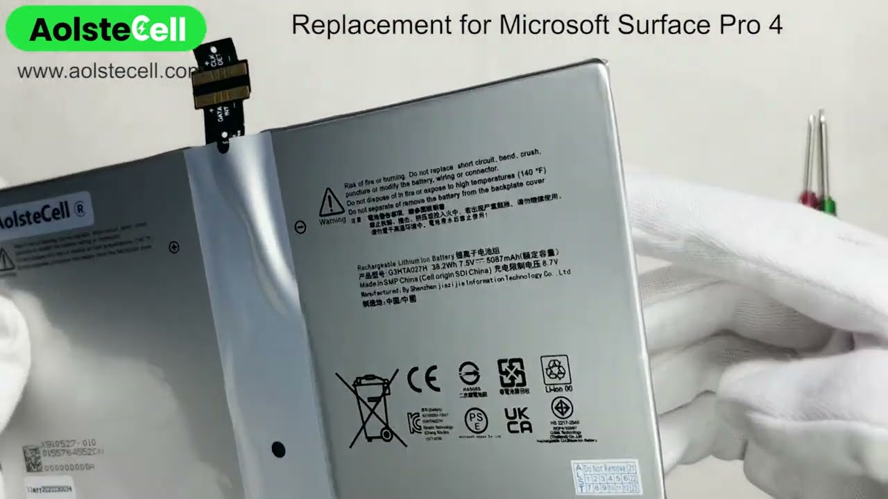 新品 Microsoft Surface Pro 4 (1724) バッテリー交換 | JapanBattery.jp