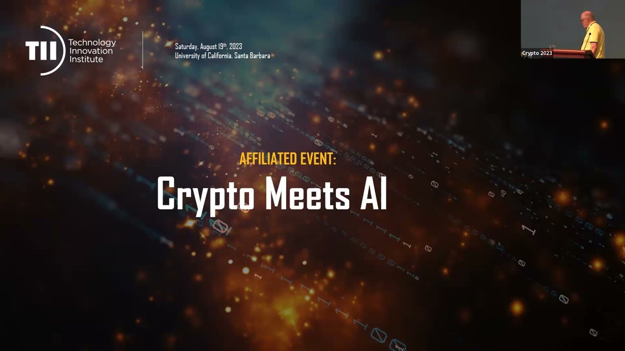 GHTC 2023 introductory remarks and round table 1: Crypto Intersects AI