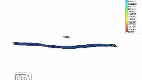 Free Explicit Dynamic Finite Element IMPACT - Plate contact #2