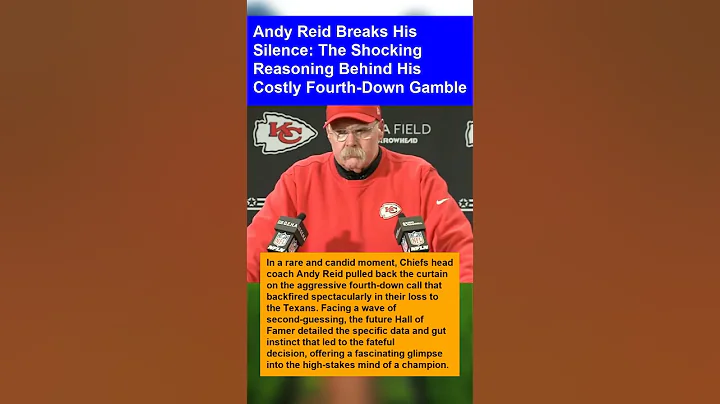 Andy Reid Breaks His Silence: The Shocking Reasoning Behind His Costly Fourth-Down Gamble
