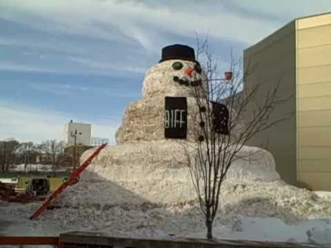 Giant Snowman of Beloit - BIFF 2011, how to build the largest snowman