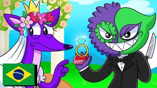 QUEEN BOUNCELIA E O JESTER se CASARAM?! (DUBLADO PT-BR) - Garten of Banban 4 Animação Hornstromp Br