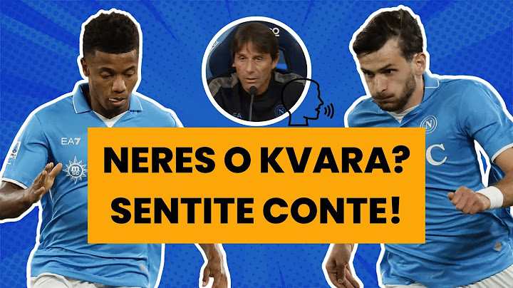 NERES O KVARATSKHELIA? | Sentite cosa dice ANTONIO CONTE IN CONFERENZA prima di EMPOLI-NAPOLI 🔥