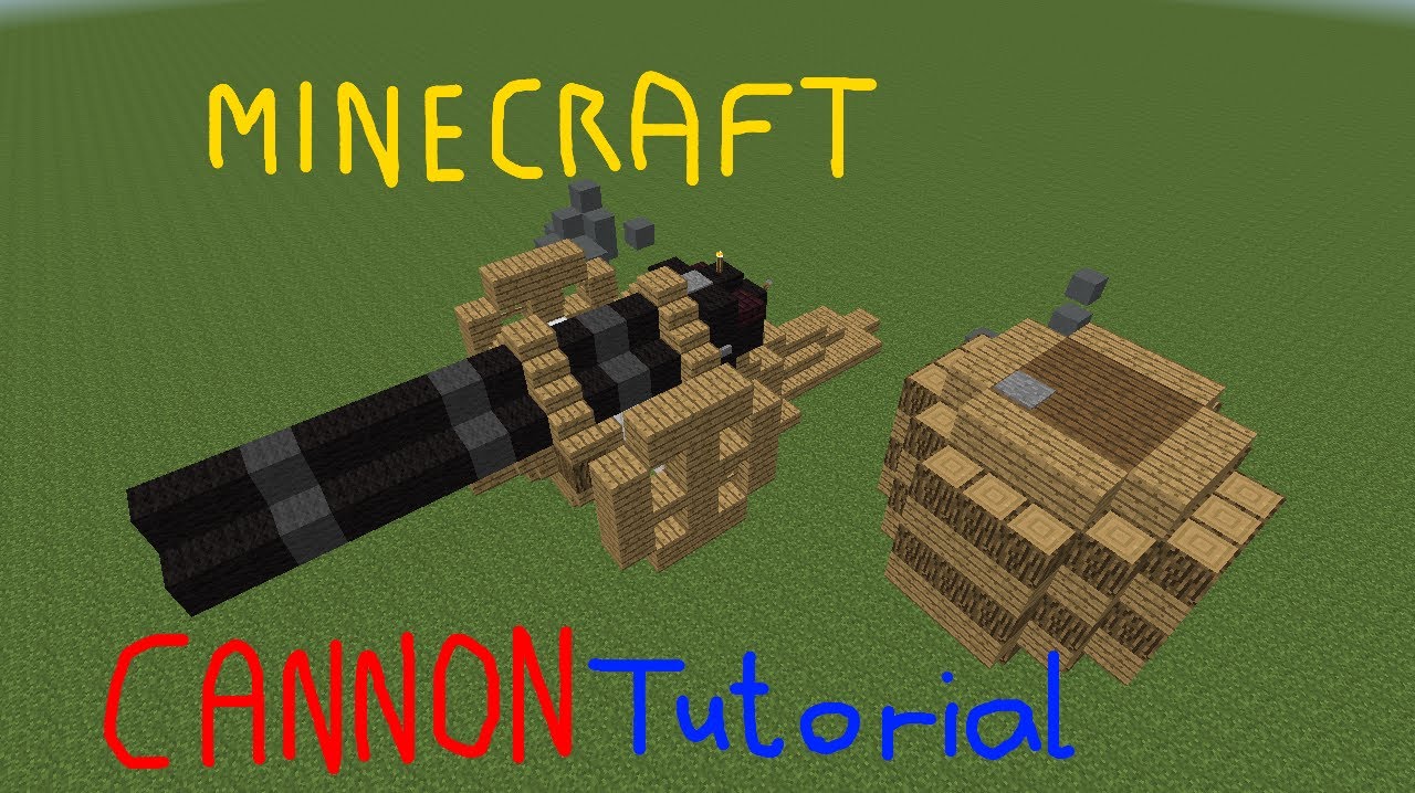 Minecraft: How to make a cannon - YouTube