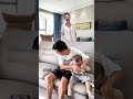 Dad vs getting the baby dressed #shorts #funny #parenting