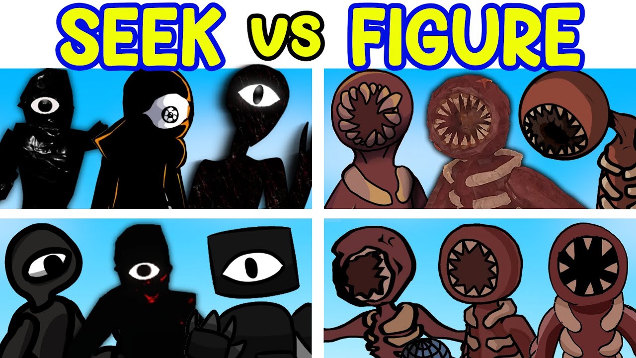 DOORS - SEEK vs FIGURE #doors #roblox #botomblox #seek #figure #roblox