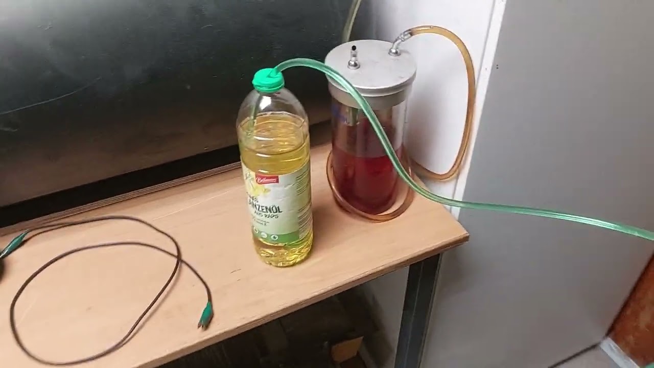 BHKW_Diesel_Eigenbau_ Testlauf mit Pflanzenöl Teil 4