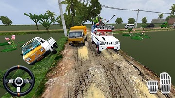 Bus Simulator Indonesia | Mahindra Bolero Picup Truck | Muddy Offroad Drive 🥳 | Bussid Gameplay 