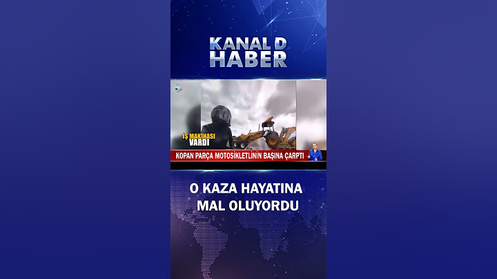 Ölümden Döndü! Kopan Beton Parçası Motosikletlinin Başına Çarptı
