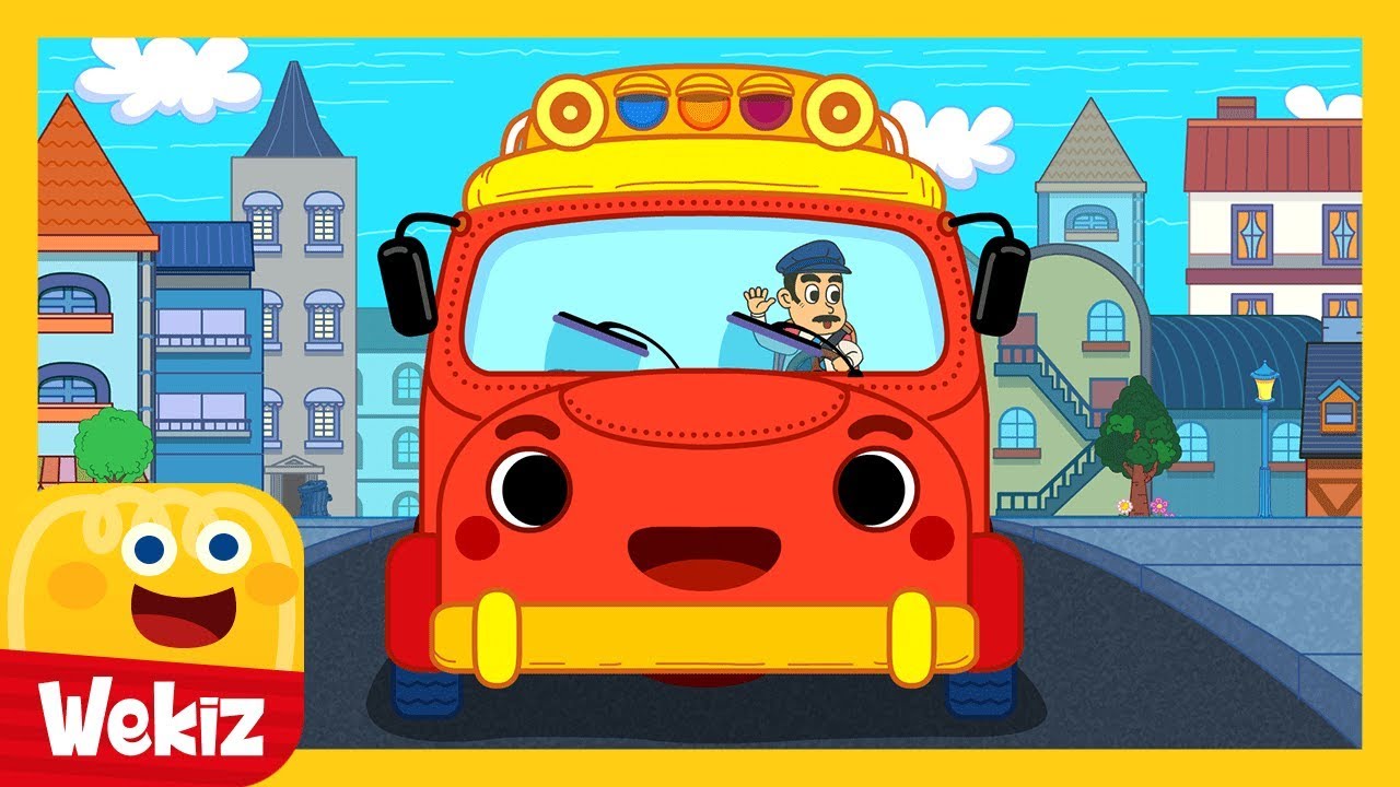 Wheels on the bus l Wekiz Nursery Rhymes & Songs For Children