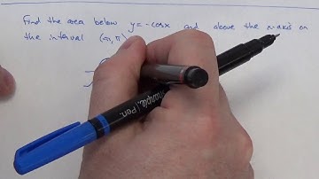 Find the area between  cosx and the x axis