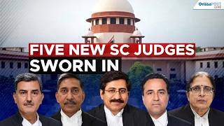 Five new Supreme Court judges take oath | Apex court strength increased | India legal news