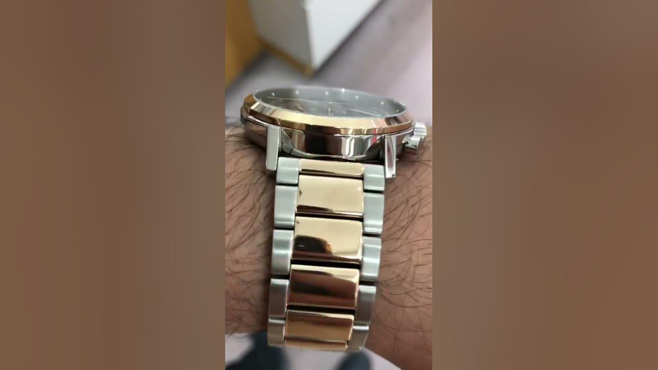 Calvin Klein Gauge Men's Two Tone Bracelet Watch | 25200064 | #shorts # calvinklein #watch #watchtime - YouTube