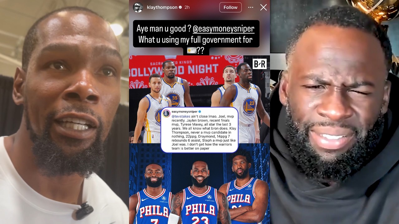 Klay & Draymond call out KD for comment on current 76ers vs prime Warriors 😂