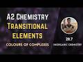 28.7 Colors of Complexes | Transitionals | inorganic chemistry | A2 level chemistry