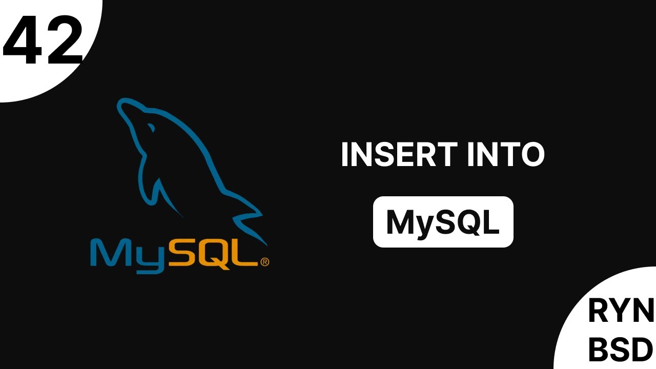 شرح MySQL - INSERT INTO - YouTube