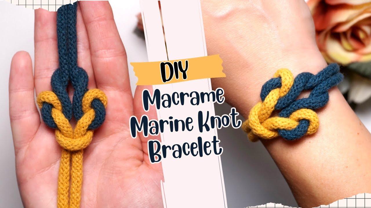 square knot bracelet tutorial (beginner) || friendship bracelets - YouTube