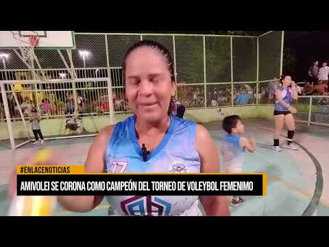 Amivolei se corona como campeón de torneo de voleibol femenino