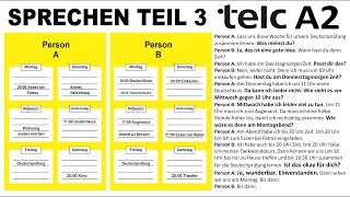 Telc A2 Almanca Sınavı Konuşma 3.Bölüm Sprechen Teil 3 Etwas Aushandeln-Görüşerek Sonuca Varmak 3