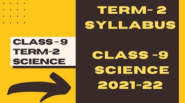 #study time   CLASS - 9.  TERM-2 SYLLABUS. SCIENCE  2021-22