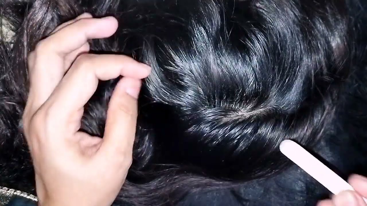 Lice Checking ASMR|Mother Inspection Of Daughter's Hair 